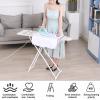 Ironing Board, Height Adjustable Ironing Board Full Size with Sturdy & Non-Slip Feet, Iron Rest, Heat Resistant Cover with Ultra Thick Padding, Easy Storage (42 * 12inch) (White) view 3