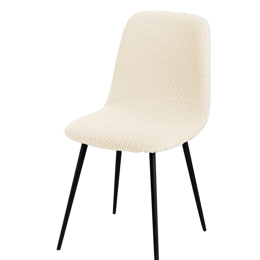 88JUNYh Dining Chair Covers 4pcs Chair Covers Velvet Fabric Short Back Chair Cover Small Size Bar Chair Seat Case for Dining Room Home(3786D-01,4 Pieces)