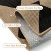 PureCozy 8x10 Black Checkered Washable Area Rug Indoor Outdoor Non Slip view 4
