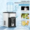 CHEFJOY Water Dispenser with Ice Maker, 3 in 1 Countertop Ice Machine with Safety Lock, 3-5 Gallon Bottle Water Cooler for Office Home, 48Lbs/24H, 12 Ice Cubes view 2