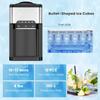 CHEFJOY Water Dispenser with Ice Maker, 3 in 1 Countertop Ice Machine with Safety Lock, 3-5 Gallon Bottle Water Cooler for Office Home, 48Lbs/24H, 12 Ice Cubes view 4