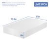 Ckofgdsue 8 Inch Twin Medium Firm Gel Memory Foam Mattress,Breathable & Washable Cover,Cool Sleep Mattress for Relieving Pressure Relief,Fiberglass Free,CertiPUR-US Certified view 2