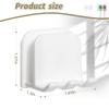 2-Piece Set of White self-Adhesive Wall-Mounted Waterproof Toothbrush Holders, Electric Toothbrush Holder for BathroomsSuitable for Bathroom Showers. view 2