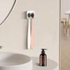 2-Piece Set of White self-Adhesive Wall-Mounted Waterproof Toothbrush Holders, Electric Toothbrush Holder for BathroomsSuitable for Bathroom Showers. view 4