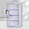 Cell Phones Storage Cabinet 36/48/60 Slots Mobile Phone Storage Cabinet Aluminum Alloy Wall Mounted Phone Jail with Handle for School Factory Company(Silver-A,48) view 3