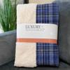 Addison Rugs ASB541 Navy 50" x 70" Oversized Sherpa Throw Blanket, Machine Washable view 3