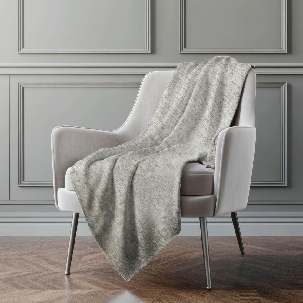 Addison Rugs ASB565 Beige 50" x 70" Oversized Sherpa Throw Blanket, Machine Washable