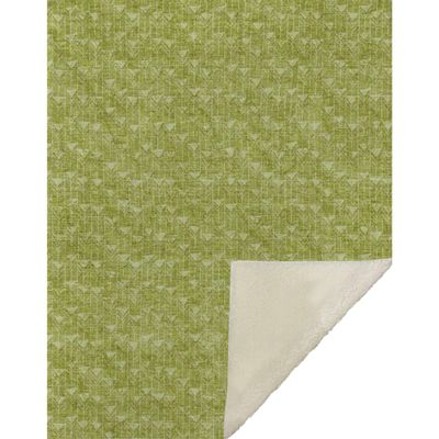 Addison Rugs ASB514 Aloe 50" x 70" Oversized Sherpa Throw Blanket, Machine Washable