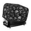 2 Slice Toaster Cover with Pockets Universal Bread Maker Cover Black skull Kitchen Small Appliance Cover with Handle Oven Cover Dust and Fingerprint Protection view 1