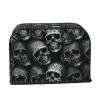 2 Slice Toaster Cover with Pockets Universal Bread Maker Cover Black skull Kitchen Small Appliance Cover with Handle Oven Cover Dust and Fingerprint Protection view 2