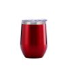 12 oz Wine Tumbler with Lid - Stainless Steel Wine Glass & Coffee Tumbler, Insulated Wine Tumbler, 6-Hour Hot/Cold Retention, Leakproof, Vibrant Colors, Perfect for Outdoors & Gifts,Ruby Red view 1