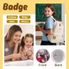 1000 Sets Badge Button Materials, 58mm / 2.28 inch - Metal Materials for Button Maker Machine view 4