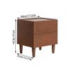 SENBAILU Bedside Table Walnut Color Modern Bedroom Bedside Cabinet Simple Home Small Apartment Bedside Storage Cabinet Solid Wood Bedside Table Bed Side Tables Bedroom view 2