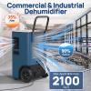 ARGENDON 170 Pints LGR Commercial Dehumidifier with Pump and Drain Hose for Large Spaces up to 2100 sq.ft, Basement Dehumidifiers for Water Damage Restoration, Industry Use, 5-Years Warranty view 2