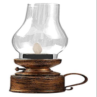 Chamber Oil Lamp Rustic Horse Oil Lamps Lantern Home Decor Outdoor Camping Butter Lantern Emergency(Bronze 1-Pack Small-7.5*18.5cm)