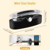 2-In-1 mini bag sealing machine, portable heat sealing and cutting machine, handheld mini sealing machine - snacks, candy, plastic bags, food storage, kitchen, camping storage packaging (White) view 2