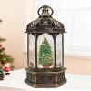 Large Christmas Snow Globes Light up Lantern with 8 Songs, 13" Christmas Tree & Rotating Train Snow Globe for Kids Adults, 6H Timer Dual Power, Snowglobes Christmas Decorations Indoor Gifts Women Men view 1