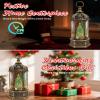 Large Christmas Snow Globes Light up Lantern with 8 Songs, 13" Christmas Tree & Rotating Train Snow Globe for Kids Adults, 6H Timer Dual Power, Snowglobes Christmas Decorations Indoor Gifts Women Men view 4