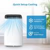 14000 BTU Portable Air Conditioner, Portable AC Unit Cools Up to 750 Sq.Ft, 3-In-1 Ultra Quiet Air Conditioner W/Dehumidifier & Fan, Easy Installation& Energy Efficient view 3