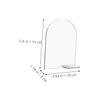ABOOFAN 5 Sets Wedding Table Acrylic Place Cards with Stands Blank Sign Display for Guest Names Table Numbers for Party Decorations view 2