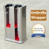 KK-GAL Stainless Steel Umbrella Stand, Commercial Umbrella Wrapper, Double Slot Automatic Umbrella Packing Machine, Library Wet Umbrella Wrapper Packing Machine, Keep Ground Dry view 2