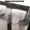 KK-GAL Stainless Steel Umbrella Stand, Commercial Umbrella Wrapper, Double Slot Automatic Umbrella Packing Machine, Library Wet Umbrella Wrapper Packing Machine, Keep Ground Dry view 3