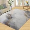 White Gold Marble Rugs for Living Room - 3x4 Entryway Rug - Gray Marble Rugs for Bedroom, Modern Stylish Area Rug, 3D Print Carpet, Washable Carpet - Office Home Decor Mat view 2