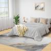 White Gold Marble Rugs for Living Room - 3x4 Entryway Rug - Gray Marble Rugs for Bedroom, Modern Stylish Area Rug, 3D Print Carpet, Washable Carpet - Office Home Decor Mat view 3