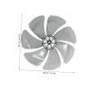 SOLUSTRE Electric Pedestal Fan Blades Replacement Quiet Blades for Floor and Table Fans Easy to Install and Washable Design view 2