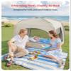 QPAU Lightweight Blow Up Kids Air Mattress with Hand Pump Indoor & Outdoor Portable for Camping, Travel, Home, Grandmas Ages 3+ view 2