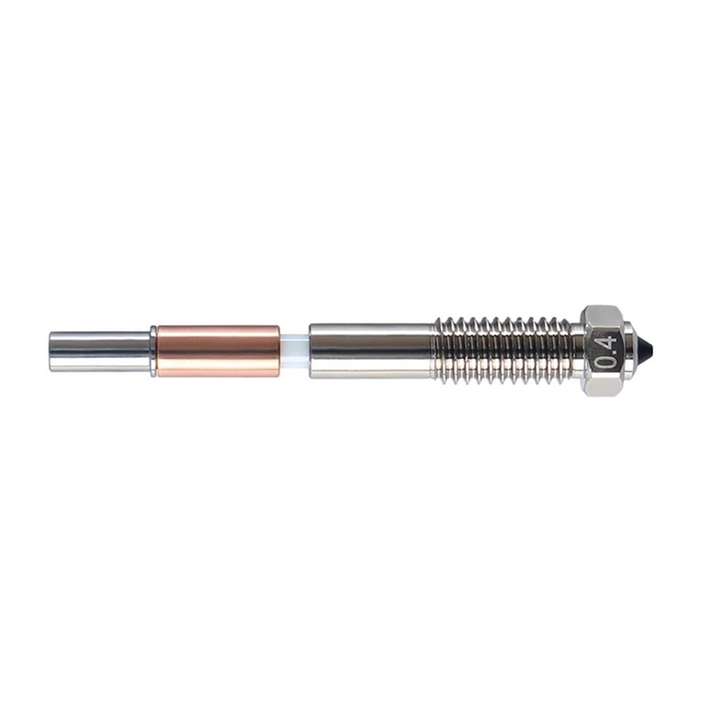 TFJUMKNG for QIDI Plus4 Bimetallic Nozzle 0.4mm Resistance Quick Removal Ceramic Insulation Integration Nozzles for QIDI Plus4
