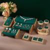 ZHFytsh-0668 Jewelry Holder Earrings Display Rack Bracelet Jewelry Display Stand Mall Luxury High-end Green Velvet Display Props Jewelry Tree(Medium) view 4