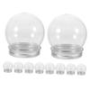 JECOMPRIS 10pcs Clear Fillable Candy Bottles Elegant DIY Globe Jars for Parties Reusable Plastic Containers for Weddings Birthdays and Celebrations view 1