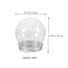 JECOMPRIS 10pcs Clear Fillable Candy Bottles Elegant DIY Globe Jars for Parties Reusable Plastic Containers for Weddings Birthdays and Celebrations view 2