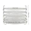 5 Layer Stainless Steel Dehydrator Stand with 209mm Diameter, Fits for Foodi 6.5qt 8qt,Stackable Rack for Fruits and Meats view 2