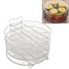 5 Layer Stainless Steel Dehydrator Stand with 209mm Diameter, Fits for Foodi 6.5qt 8qt,Stackable Rack for Fruits and Meats view 3