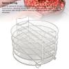 5 Layer Stainless Steel Dehydrator Stand with 209mm Diameter, Fits for Foodi 6.5qt 8qt,Stackable Rack for Fruits and Meats view 4