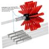 Chimney Brush Kit with 6 Connectable Rods for Fireplace Flue Cleaning view 2