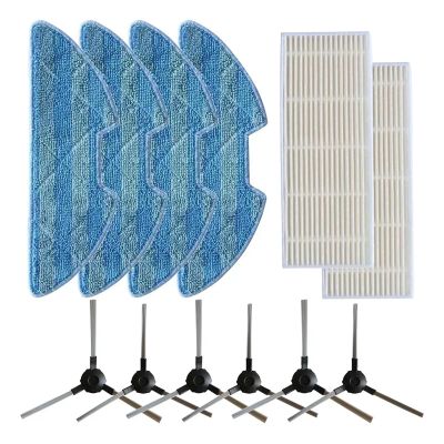 GOFJAJHQ Side Brush Filters Mop Cloths Compatible for ICLEBO for KT-552 -566 Vacuum Cleaner Replacement Robot Sweeper Spare Part Vacuum Cleaner Accessories