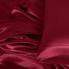 Cottin Design Den Olympic Queen Size 4-Piece Sheet Set 25 Momme Exclusive Mulberry Silk Bed Set Fits 6-9" Deep Pocket Mulberry Silk Sheet Set (Solid, Burgundy) view 4