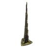 Burj Khalifa Exquisite Model Souvenir of Bronze Tower for Bedrooms Model Construction Dubai Alloy 18 Cm, Architecture view 2