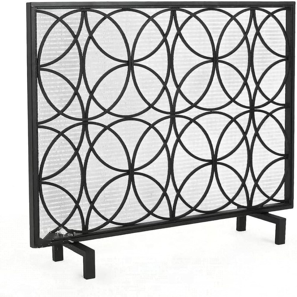 Decorative Fireplace Screens Fireproof Screen Metal Mesh Single Board Fireproof Screen - Small Flat Fireproof Screen Fireplace Screen Control Panel