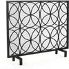 Decorative Fireplace Screens Fireproof Screen Metal Mesh Single Board Fireproof Screen - Small Flat Fireproof Screen Fireplace Screen Control Panel view 1