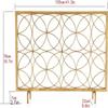 Decorative Fireplace Screens Fireproof Screen Metal Mesh Single Board Fireproof Screen - Small Flat Fireproof Screen Fireplace Screen Control Panel view 2