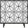 Decorative Fireplace Screens Fireproof Screen Metal Mesh Single Board Fireproof Screen - Small Flat Fireproof Screen Fireplace Screen Control Panel view 3
