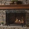 Decorative Fireplace Screens Fireproof Screen Metal Mesh Single Board Fireproof Screen - Small Flat Fireproof Screen Fireplace Screen Control Panel view 4