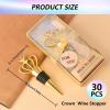 30PCS Crown Wine Stoppers for Wedding Favors Bridal Shower Party Gifts for Guests Souvenir Decorations Keepsakes for Guests view 2