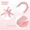 4 Pcs Mini Pearl Hangers with Bows, Beaded Hanger Set for Kids & Pets, Decorative Closet Storage & Drying, 11.8 X 7.5 in view 2