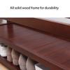 Hall Tree Solid Wood Coat Rack Stand Shoe Bench for Entryway 3-in-1 Storage Organizer for Mudroom Hallway with 2-Tier Shoe Rack and Hooks Easy Assembly Extra Strong & Durable view 3