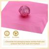 PATIKIL Foil Candy Wrappers 3.5x3.5 Inch, 200 Pcs Square Fine Grid Aluminium Foil Candy Wrapping Paper for DIY Chocolate Candies Packaging Decoration, Pink view 4